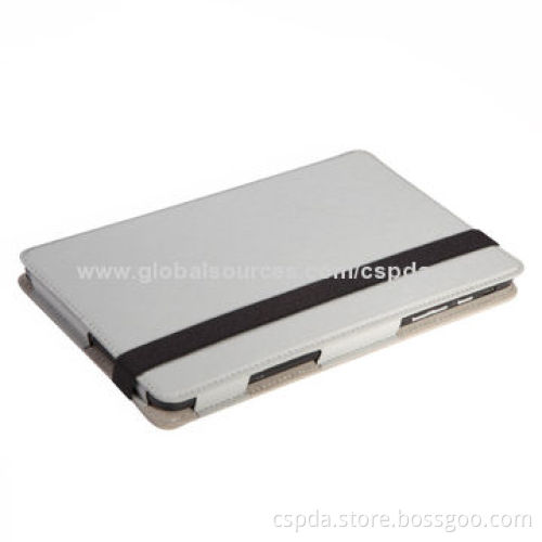 PU Leather Back Stand Cases for Dell Venue 8 Pro with Name Card Slot and Elastic Band